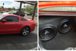 Custom sub woofer enclosure for 4 12 JL audio subwoofers in a 2013 Ford Mustang
